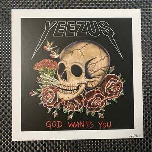 Kanye West Wes Lang Yeezy YZY Saint Pablo Yeezus Tour Merch VIP Poster /5000